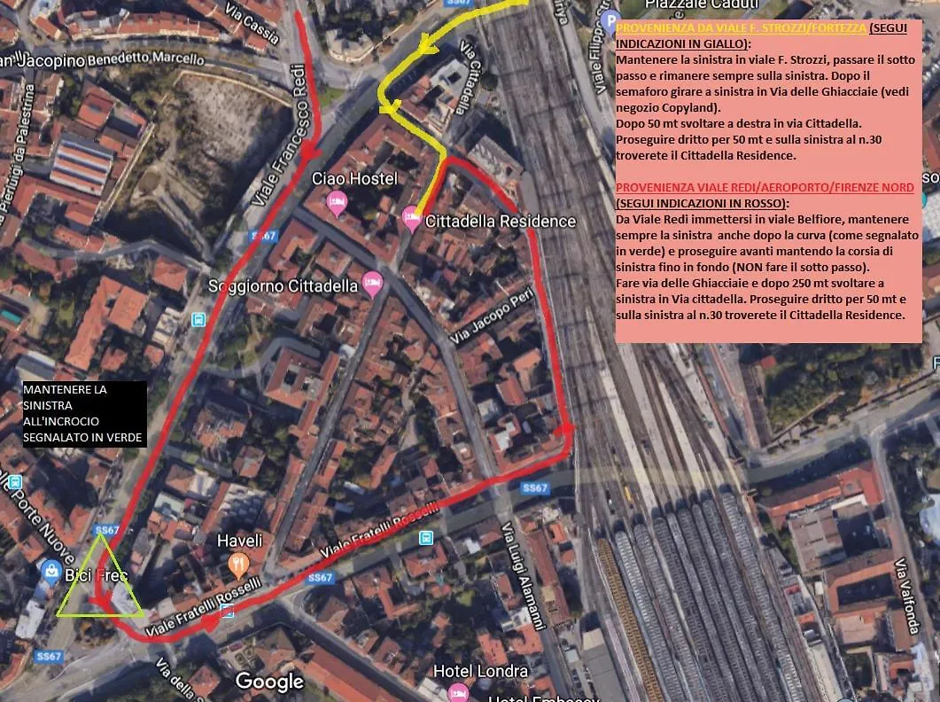 Lägenhetshotell Cittadella Residence Florens Italien
